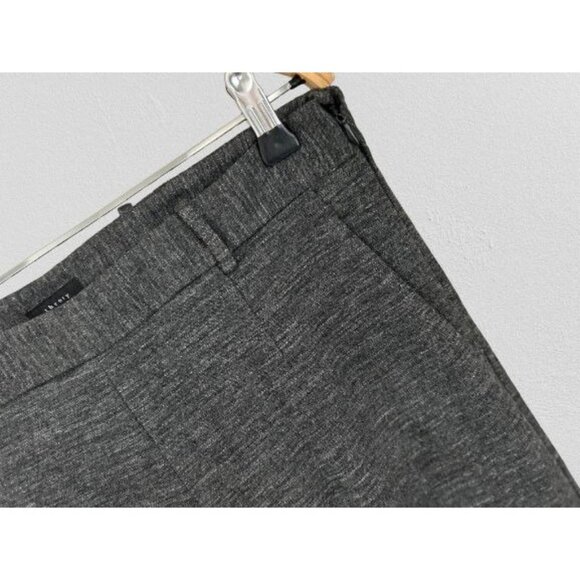 Theory Gray Slim-Fit Womens Trousers Size 6 Stretch Blend Fabric Made In Vietnam - Picture 2 of 8